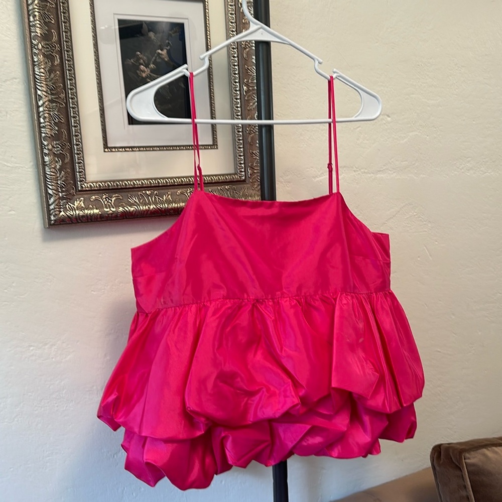 Target New Day fuschia bubble top